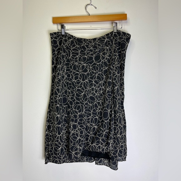 i.e. Black Silk Midi Skirt Sz 12 | Quiet Luxury Capsule Wardrobe Y2K - Picture 9 of 13